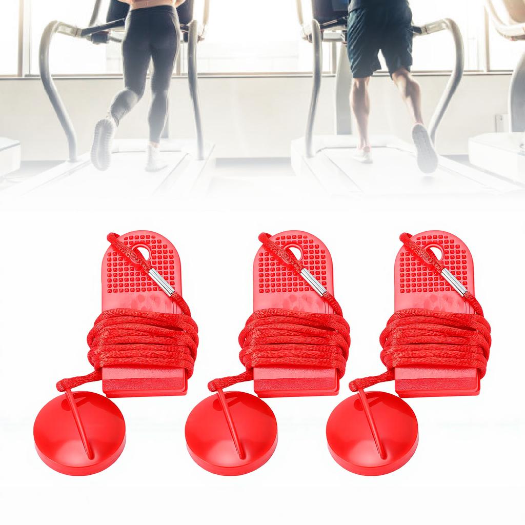 3 Stück Laufband Magnetischer Sicherheitsschlüssel Laufmaschine Not-Aus-Schalter für Training L