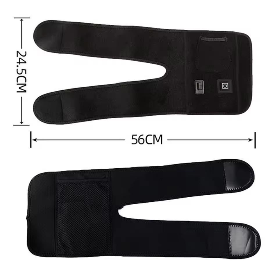 Electric Heated Knee Massager Knee Brace Adjustable Heated Knee Pad Legs Warm Winter Thermal Knee Support Arthritis Pain Relief