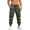 Herren Lockere Passform Elastischer Bund Wander-Arbeits-Cargo-Jogginghosen Für Outdoor-Camping-Fischen Mehrere Taschen