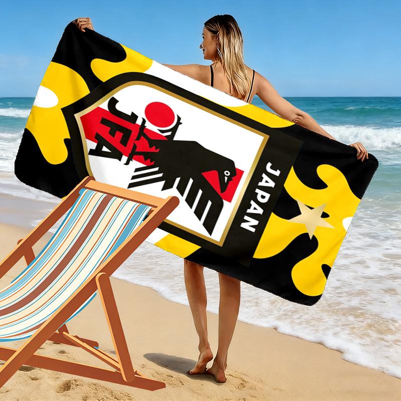 Japan JAF Print Beach Towel, Large Soft Quick Dry Towel for Beach Camping Swimming