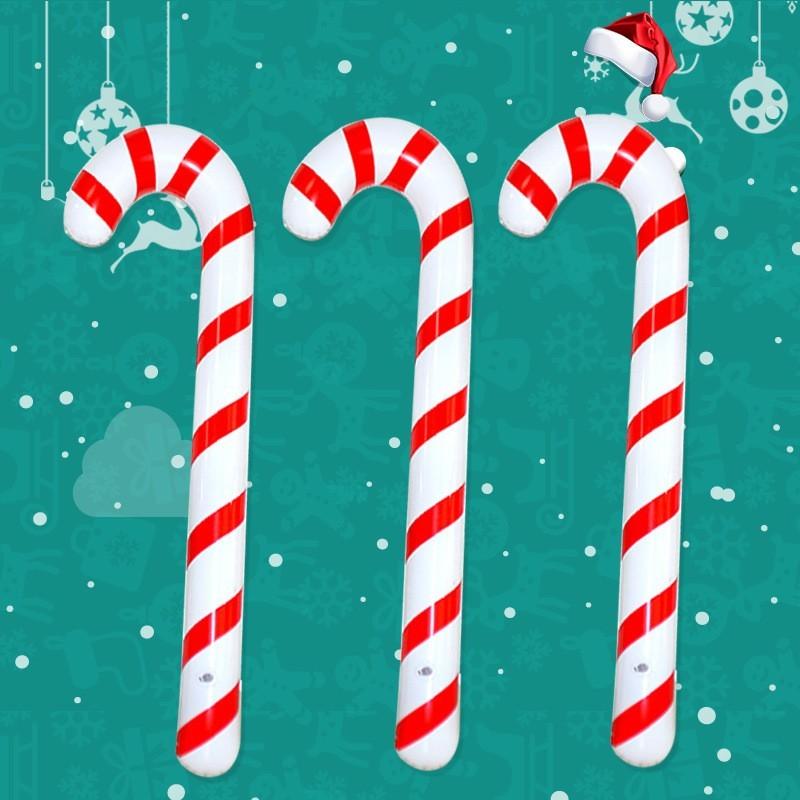 1pcs Christmas Inflatable Candy Canes Balloons