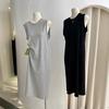 2025 Summer Women's Pure Cotton Sleeveless Long Tank Dress