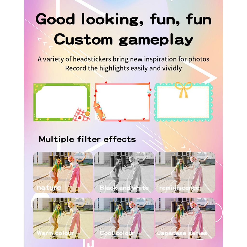 Digital Camera 4K Digital Camera for Kids Point and Shoot Camera Portable Cameras Small Camera for Teens Boys Girls
