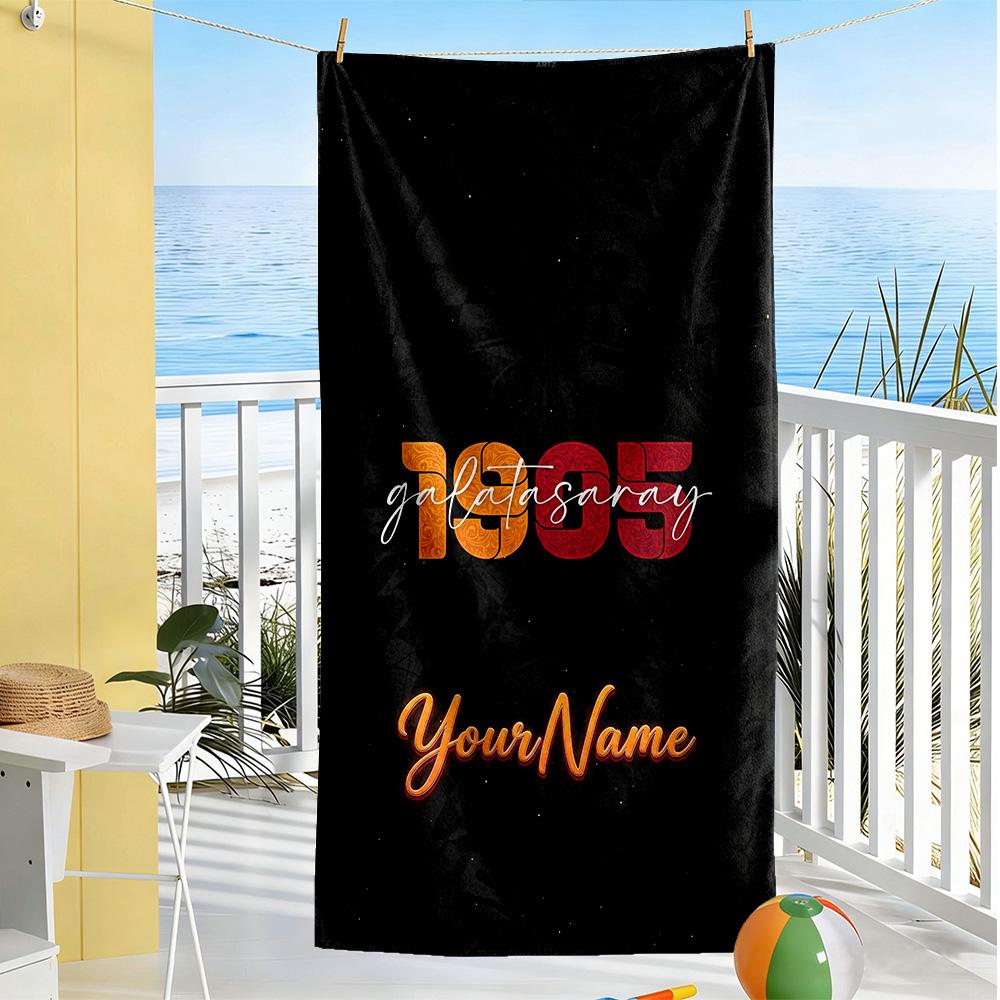 Galatasaray Personalized Name Beach Towel Soft Durable Quick-Dry Portable for SwimmingBeachCamping Travel Beach AccessoriesGym