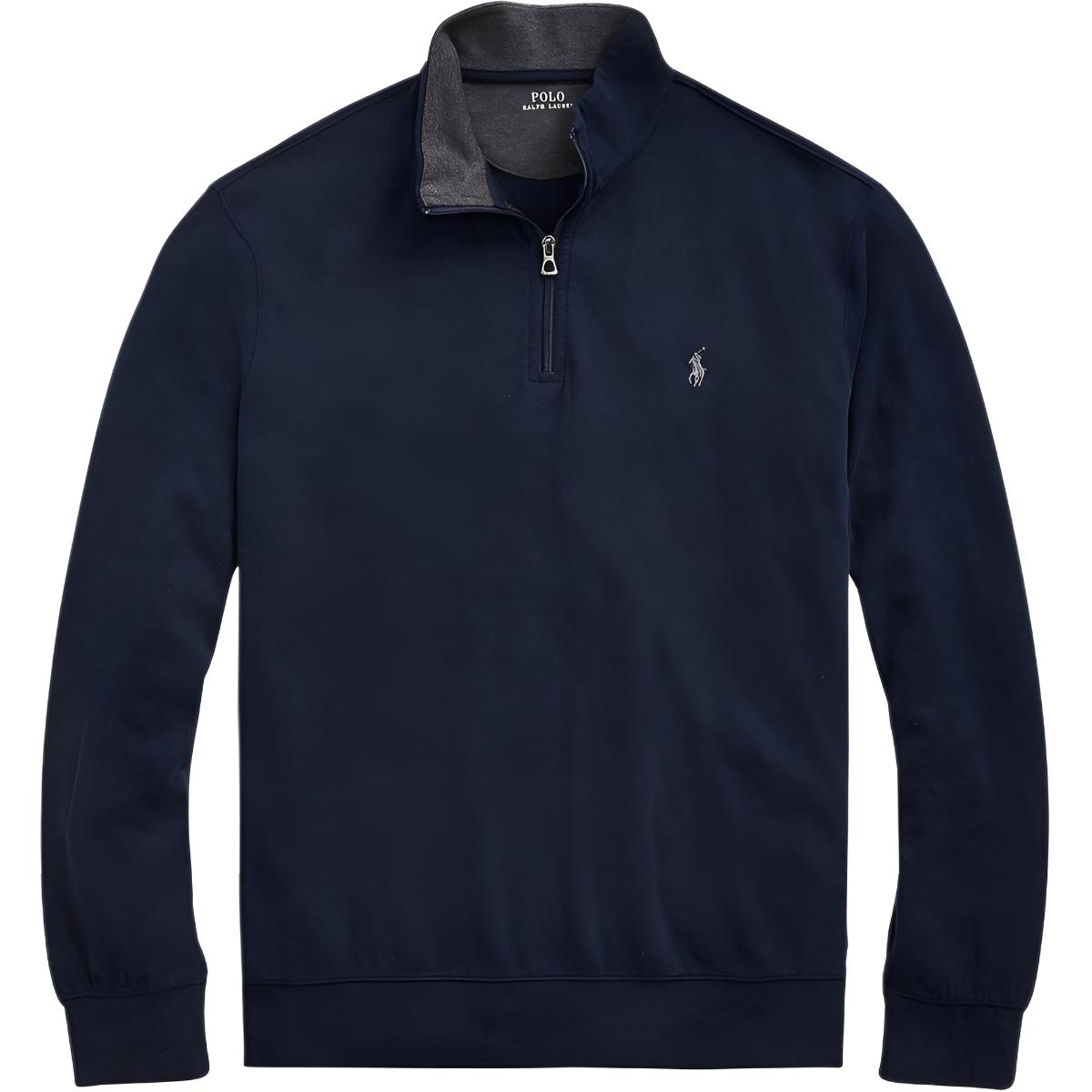 

Polo Ralph Lauren Толстовка с вышивкой на молнии с высоким воротником с длинным рукавом Мужская толстовка Темно-синий 710903647-005 XL
