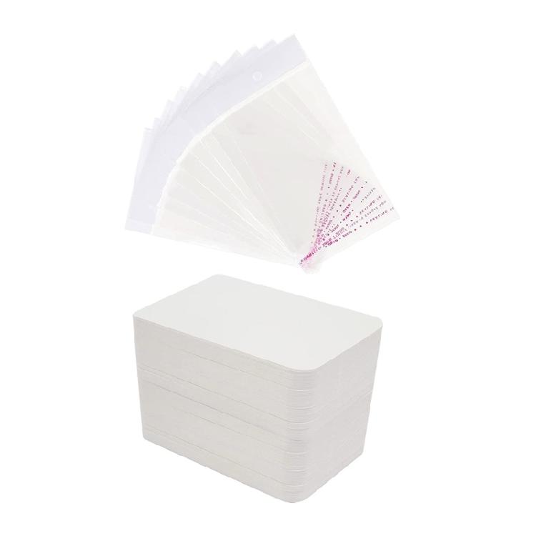 

Keychain Jewelry Cardboard with Self-sealing Bag Paper Keychain Display Cards белый