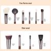 10-Piece Beginner Makeup Brush Set - Contour, Highlighter, Eyeshadow with Animal Hair