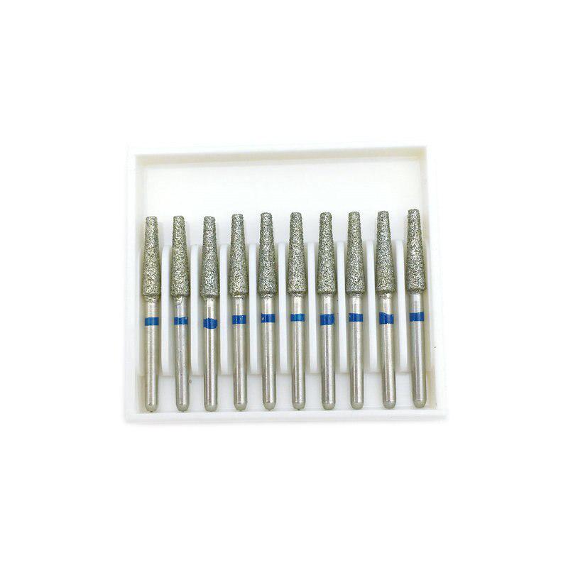 Fraises dentaires diamant FG à grande vitesse, pour polissage, outil de lissage, produit, matériel de dentisterie, 10 pièces, TF-14
