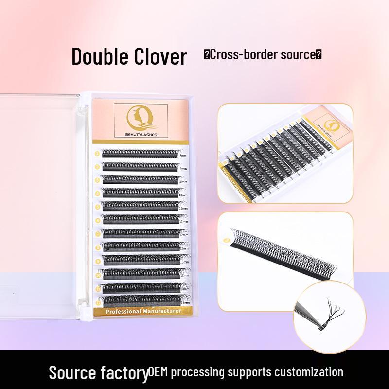 

Double-Layer Five-Leaf Clover Grafted Eyelashes for Salon Use 0.07 D Curl