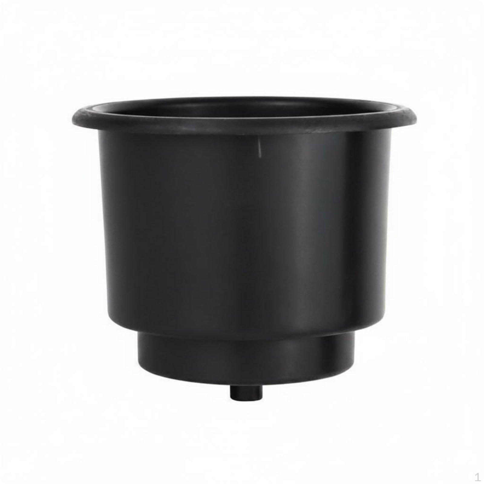 Marine Stainless Steel Cup Holder Nylon Drink for Yacht Black Abs Plastic Black Abs Plastic