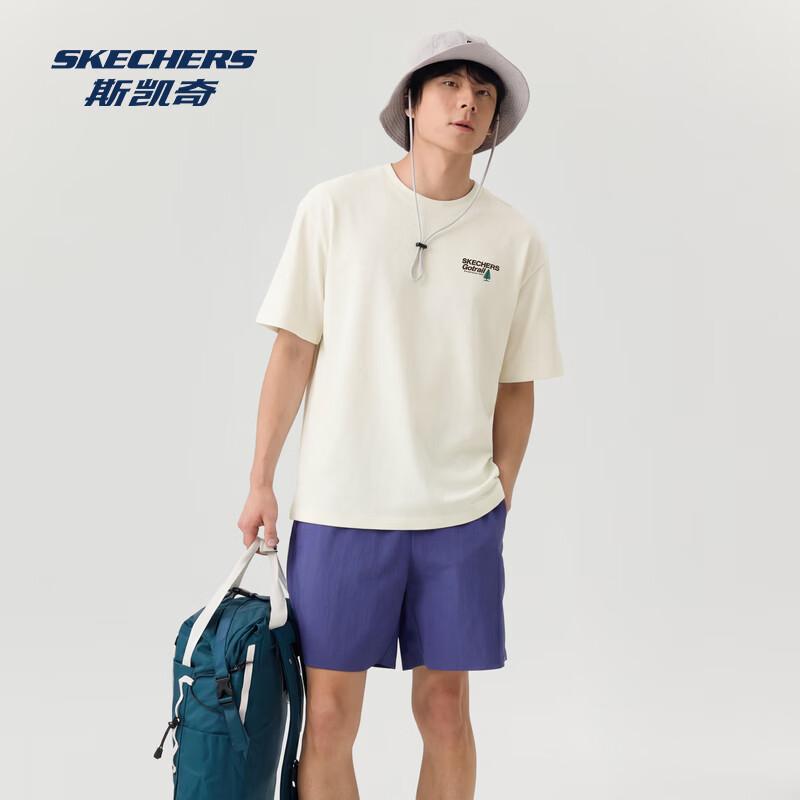 Унисекс антибактериальная вязаная футболка с коротким рукавом Skechers P226U075 L