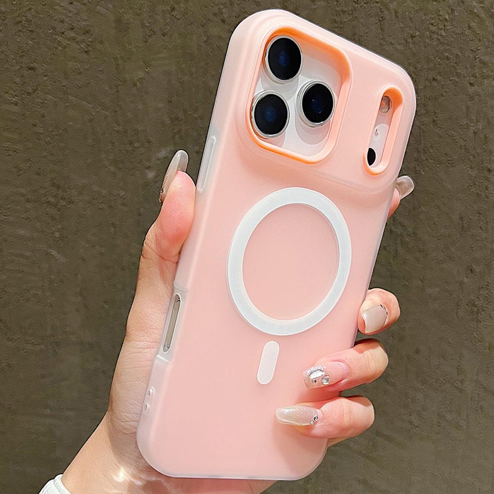 Funda de Lujo Candy Magsafe Carga Inalámbrica Mate para iPhone 17 Pro Max 17 Pro 17 Air 17 Magnética Protección Fundas Bumper Cubierta