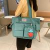 Shoulder Bag Niche Design Ins Handbag Women's Solid Color Large Capacity Korean Version Casual Simple Student Tote Bag Batch