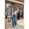 New Women's Cropped Jeans 2026, Loose Wide-leg Casual Jeans