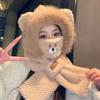 Fashion Winter Warm Hat Thickened Windproof Ear Protection Hat Bear Ear Cold-proof Integrated Scarf Mask Hat Set for Women