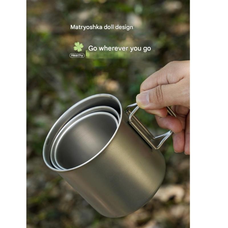 Kitchen Camping Drinking Cup Tourist Picnics Tableware Drinkware Travel Folding Coffee Teas Mug for Outdoor Activity