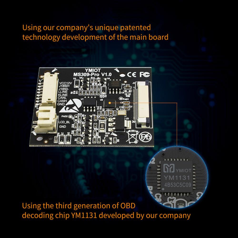 OBDII Scanner, Car Engine Fault Code Reader Battery Tester Professional CAN Diagnostic Scan Tool