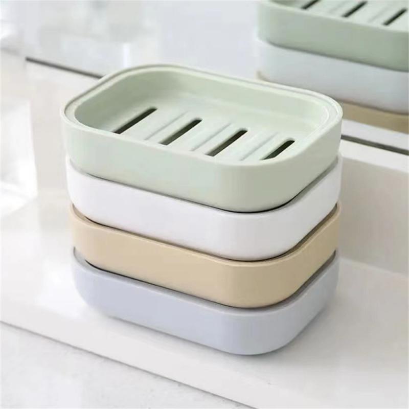 Neue Badezimmer Schüssel Platte Fall Hause Dusche Reise Wandern Halter Container Seife Box Kunststoff Seife Box Dispenser Seife Rack