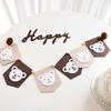 Shiluode Ins Style First Birthday Scene Decoration Backdrop Wall, Girl Children Baby First Birthday Party Balloon Set