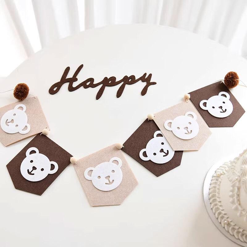 Shiluode Ins Style First Birthday Scene Decoration Backdrop Wall, Girl Children Baby First Birthday Party Balloon Set