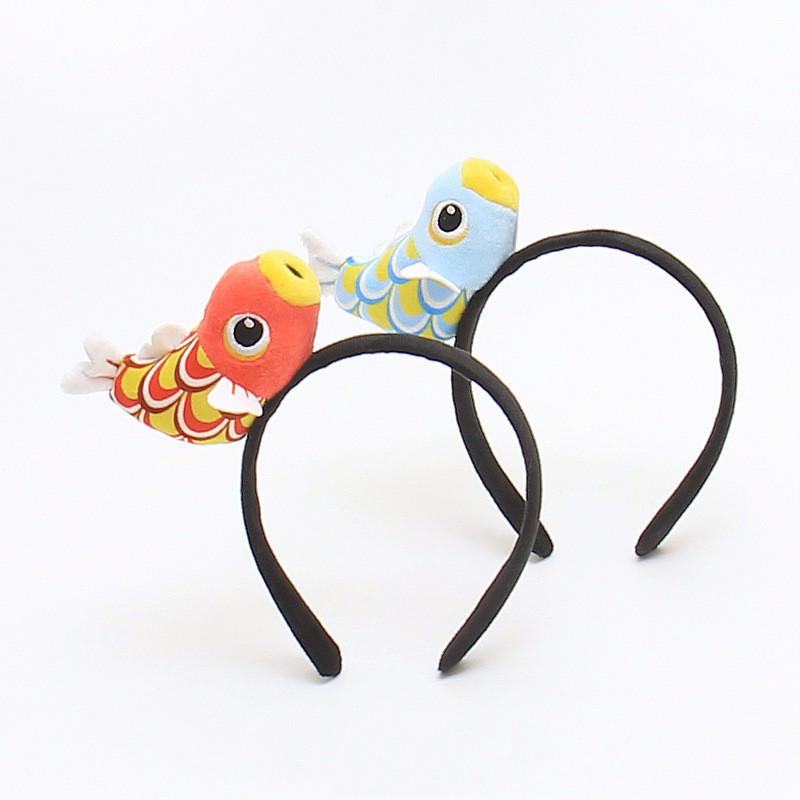 

Cute creative red carp doll headband headband cartoon adult performance headgear