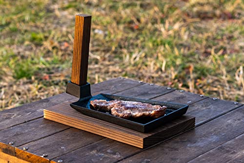 Ikenaga Iron Works Steak Plate, Gas Stove Only, Made in Japan, Sukikuwa Steak, 11321