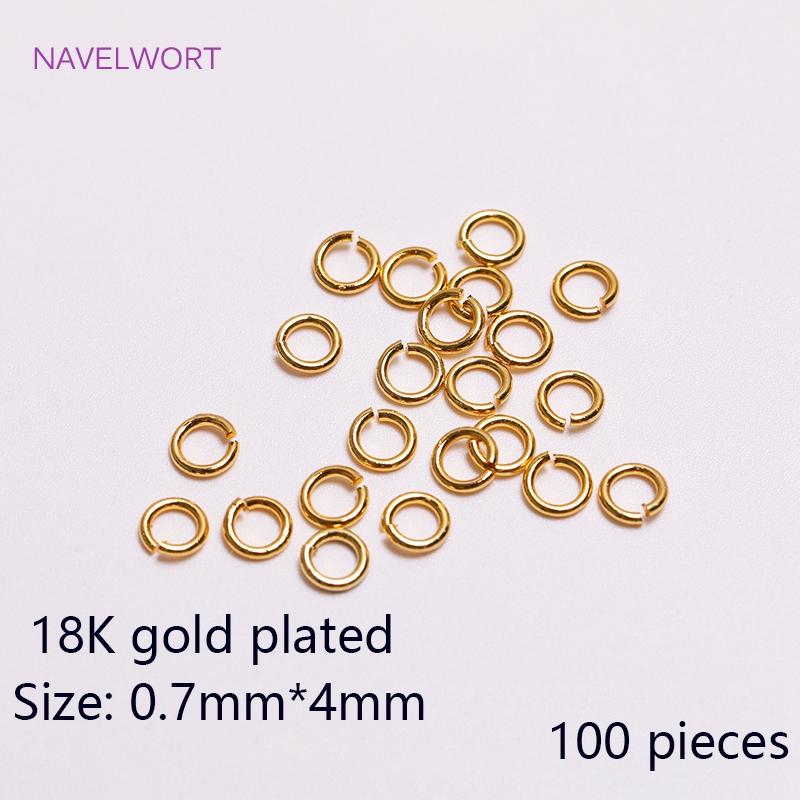 18K Gold Plated Lobster Clasps Spring Clasps End Tip Covers Crimp Beads Covers Wire Protectors DIY Jewelry Making Accessories