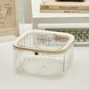 Acrylic Transparent Storage Box With Lid Pop-up Storage Box Mini Mini Trash Can  Workstation