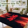 Crystal Velvet Square Rug Custom NameMiddlesbrough FC Pattern Non Slip Home Floor Decor Rug