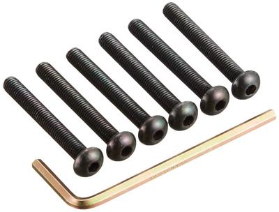 Daikei Sangiyo BB03 Button Bolt Set, Black, 1.6 Inches (40 Mm)