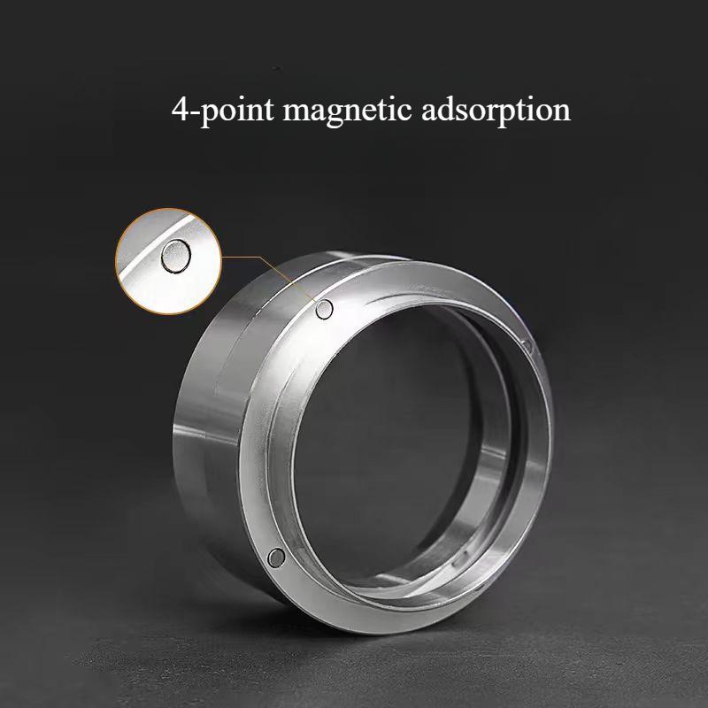 51 mm 58 mm Kroužek na dávkování kávy na espresso Hliníková slitina Magnetická dávkovací nálevka Nádoba Portafilter Barista Příslušenství na kávu