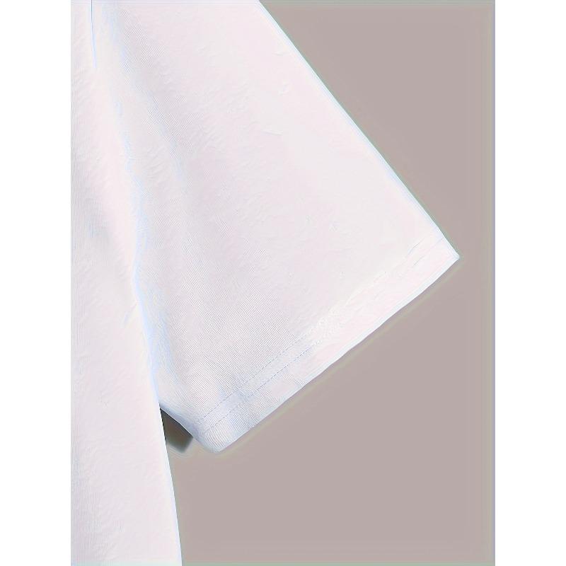 European size Men'S HELLO 60 Pattern Summer Casual Short Sleeve T-Shirt