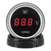 ZMFJH Universal 2"52mm Voltage 9-35V Red LED Light Digital Voltmeter with Flashing Warning VOLT Gauge for Car Boat Yacht 12V24V