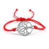 26Colors Wax Thread Braided Bracelets Charm Silver- Tree of Life String Bracelet Adjustable Bangles Friendship Gift Jewelry