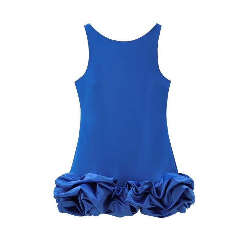 Sequin Sleeveless Slip Mini Dress A-line Flared Hem Party Outfit