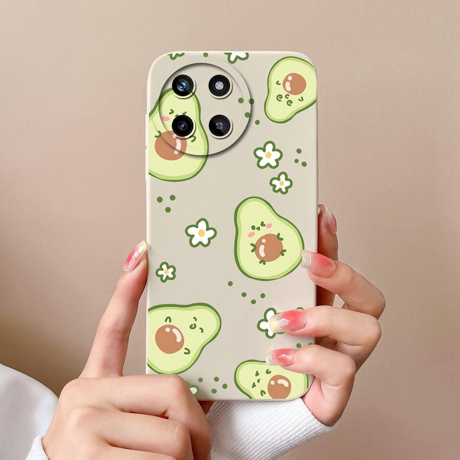 Für OPPO Realme 11 4G Handyhülle Niedliche Cartoons Stil Muster Flüssigsilikon Hülle Für Realme11 4G Stoßfest Populäre Hüllen