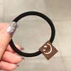 5PCS High Elastic Head Rope Female Smiling Face Hair Bands Simple Cartoon Leather Rubber Hair Ties Fashion Women's New Headwear