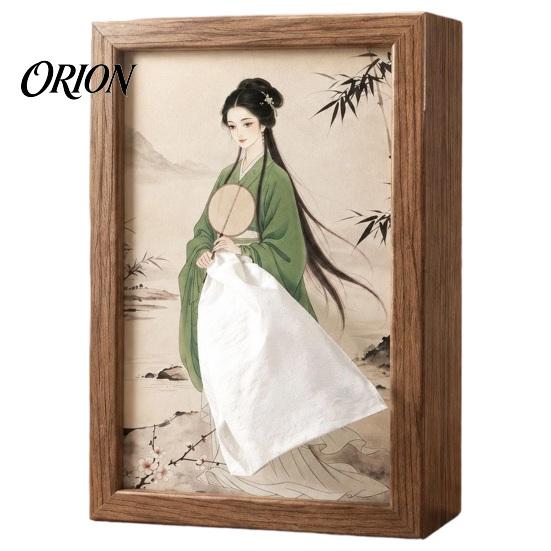 Handcrafted Decorative Tissue Box Chinese Style Rectangular Box, High-density Board Paper Holder, Classical Unique Oriental Home Decor Four