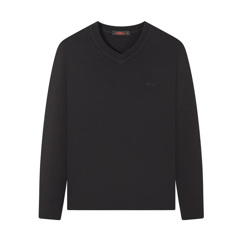 Men's V-Neck Wool Blend Pullover Knit Sweater