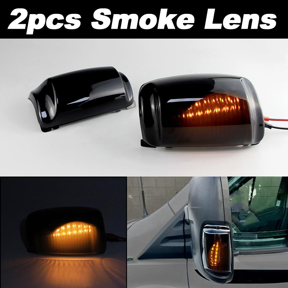 

2pcs Smoked Lens Yellow Light LED Side Mirror Blinker Indicator For Ford Transit Mk8 2014-up Custom 2012-up OEM:1847387