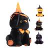 Halloween Cat Doll Cute Collectible Plush Animal Doll Decoration with Hat for Festival Party Home
