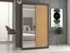 Wardrobe Iga 120 A/B ANTHRACITE ARTISAN