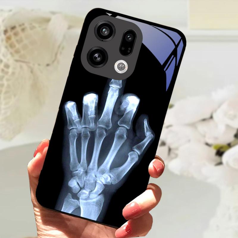 Für OPPO Find X9 Pro Hülle FindX9 PLJ110 Gehärtetes Glas Schutzrückseite Für OPPO Find X 9 X9Pro Handyhülle Stoßfänger Fundas