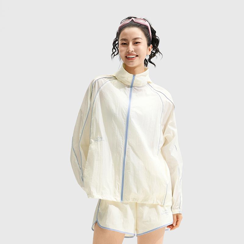 Li-Ning Ice Silk UV Protection Antibacterial Cool Technology Quick-Dry Breathable Lightweight Sun Protection Clothing Men Outerwear AFDU682-6