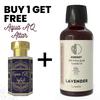 Lavender Essential Oil 10ml for Aromatherapy & Home Fragrance Get 1 Free 6 Ml Attar – Aqua AQ, Dubai Oud, Aura, White Oud