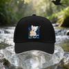 Sleeping White Cat Holding Candied Hawthorn Sandwich Baseball Cap, Unisex, Simple, Lightweight, Adjustable Outdoor Sun Hat, Idea