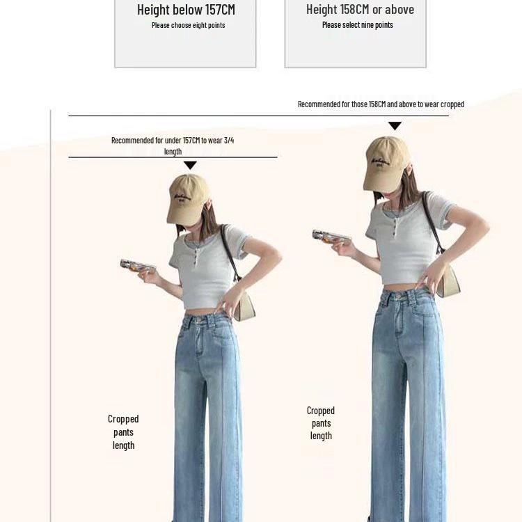 Women's Summer 2026 Lace Trim Baguette Jeans with Embroidered Patchwork: Petite, Slim Fit, 7/8 & 9/10 Lengths