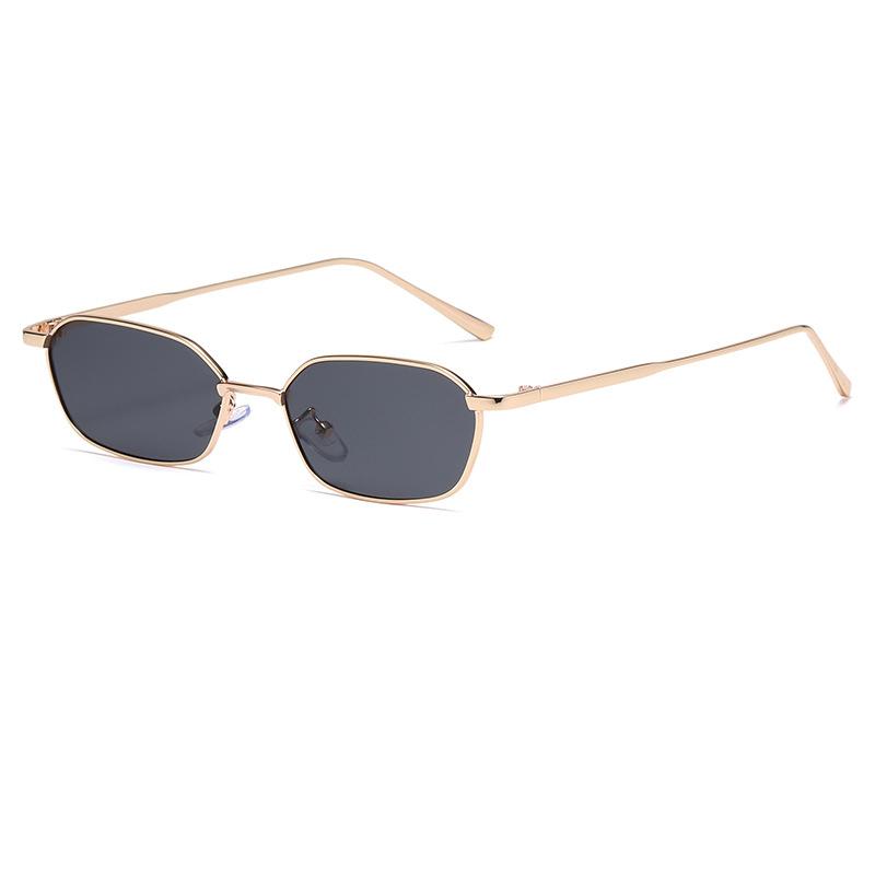 Polygon Sunglasses Men Women Metal Frame Vintage Small Sun Glasses UV400 Protection Designer Eyewear Ladies Shades