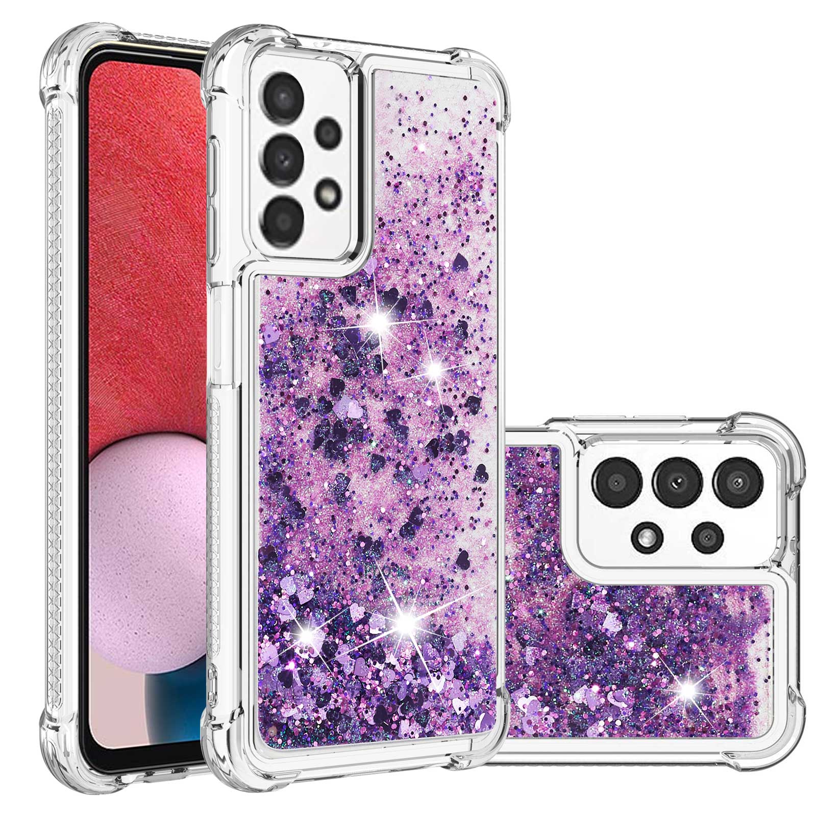 

Luxury Glitter Soft Quicksand Silicone Case for Samsung Galaxy A17 A07 A26 A36 A56 A06 A16 a15a25 a35 a55 Bling Shockproof Cover Galaxy A07 4G
