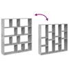 Bookshelf Concrete Grey 132 x 29 x 141.5 cm Engineered Wood